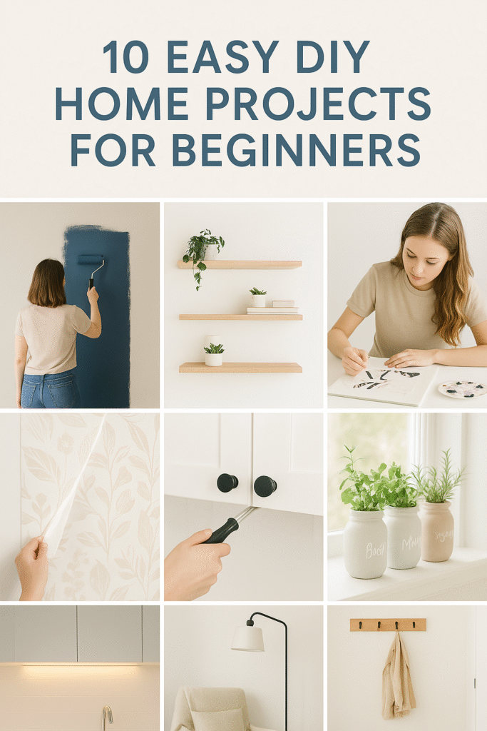 10 Easy DIY Home Projects for Beginners